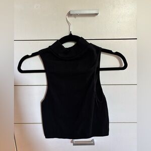 Zara Black Ribbed Tank Top